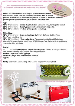 Reno Rounded Makeup Bag - Pappersmönster