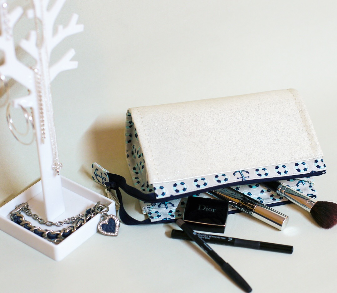 Reno Rounded Makeup Bag - Pappersmönster - 4