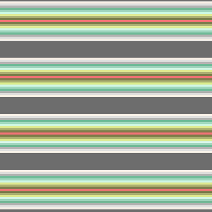 Tula Pink Chipper - Tick Tock Stripe Mint