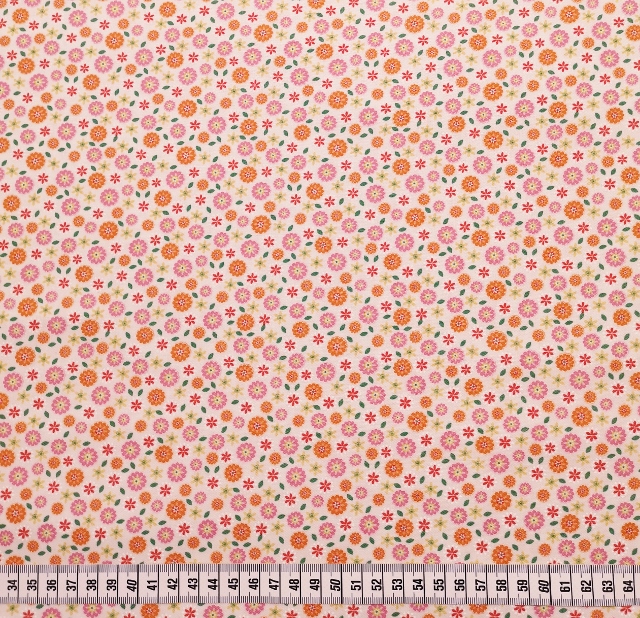 Orange och rosa blommor