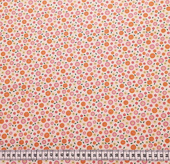 Orange och rosa blommor