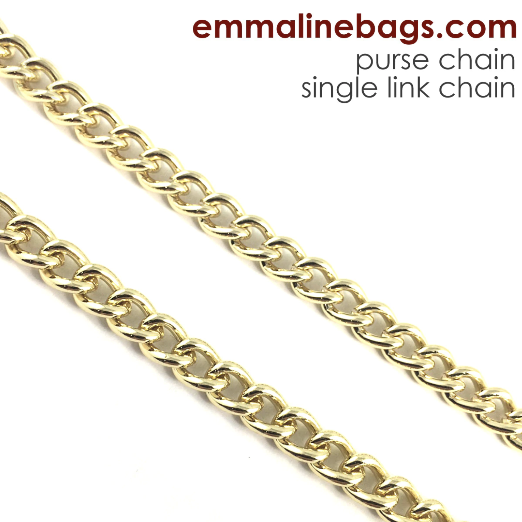 PURSE CHAIN - SINGLE-LINK CHAIN - Gold - Emmaline