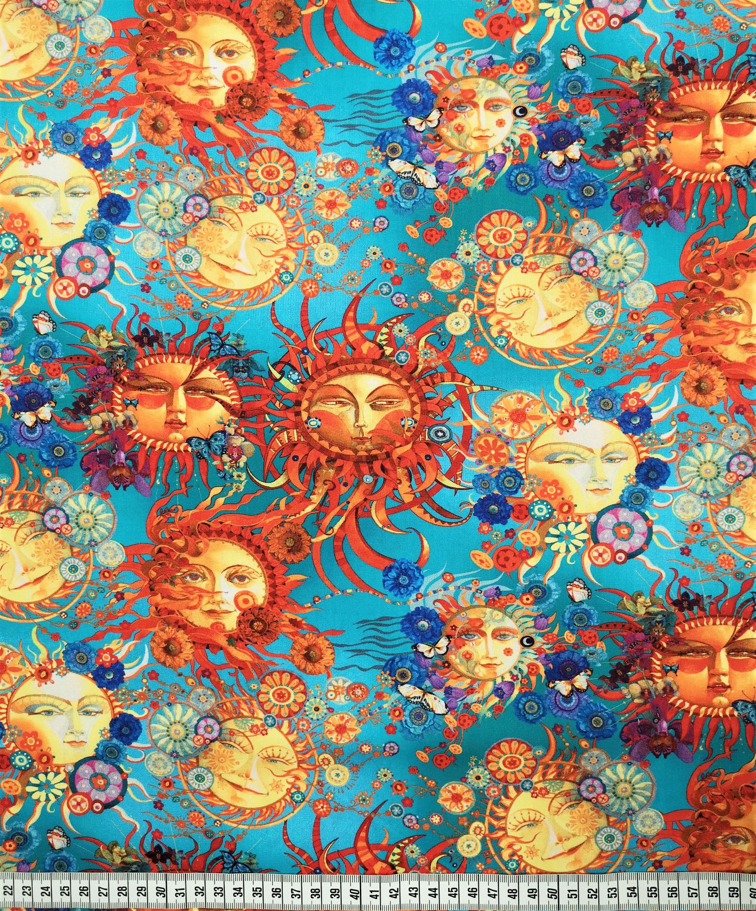 Season of the Sun - Allover Turquoise Multi