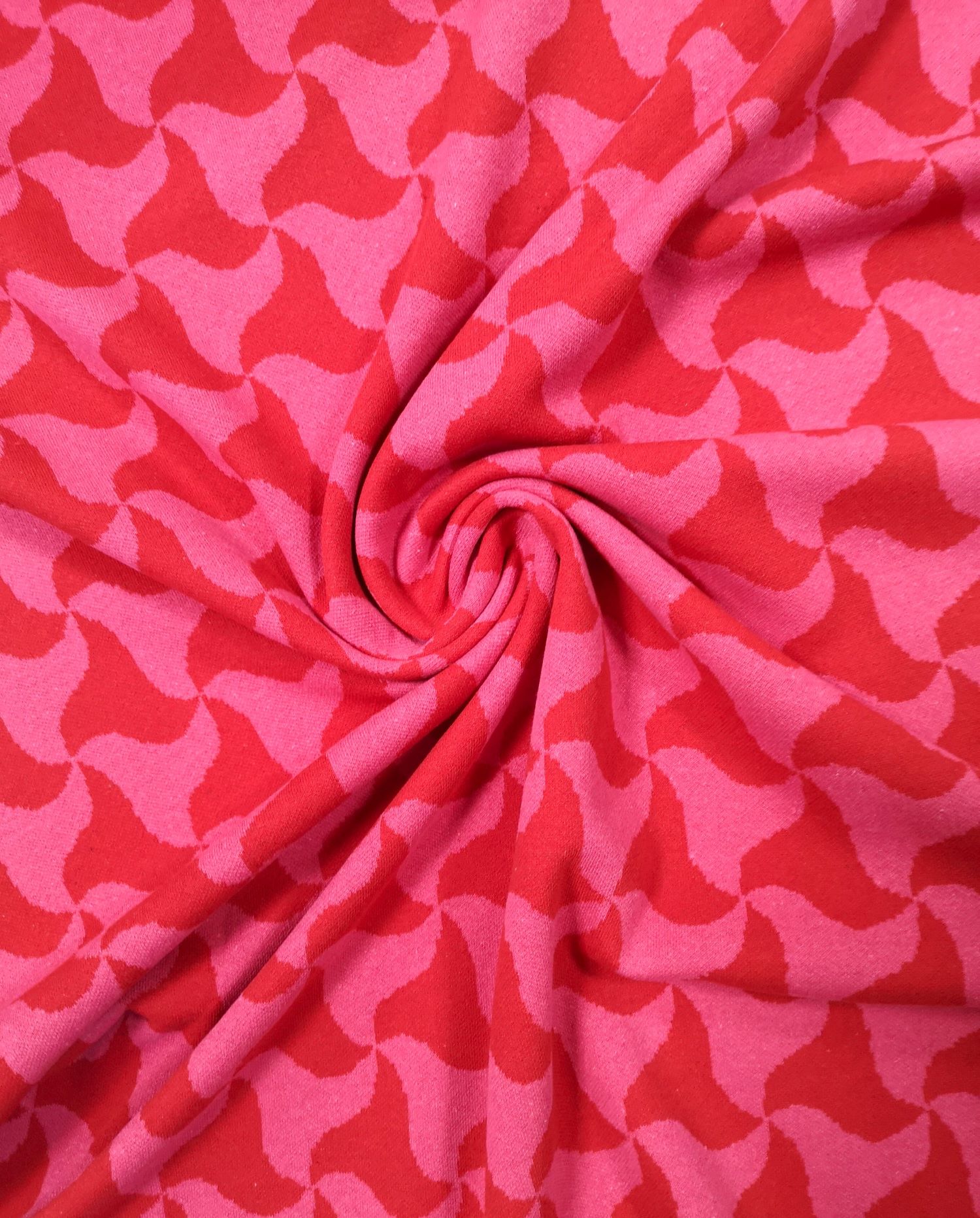 Röd/rosa jacquard - 2