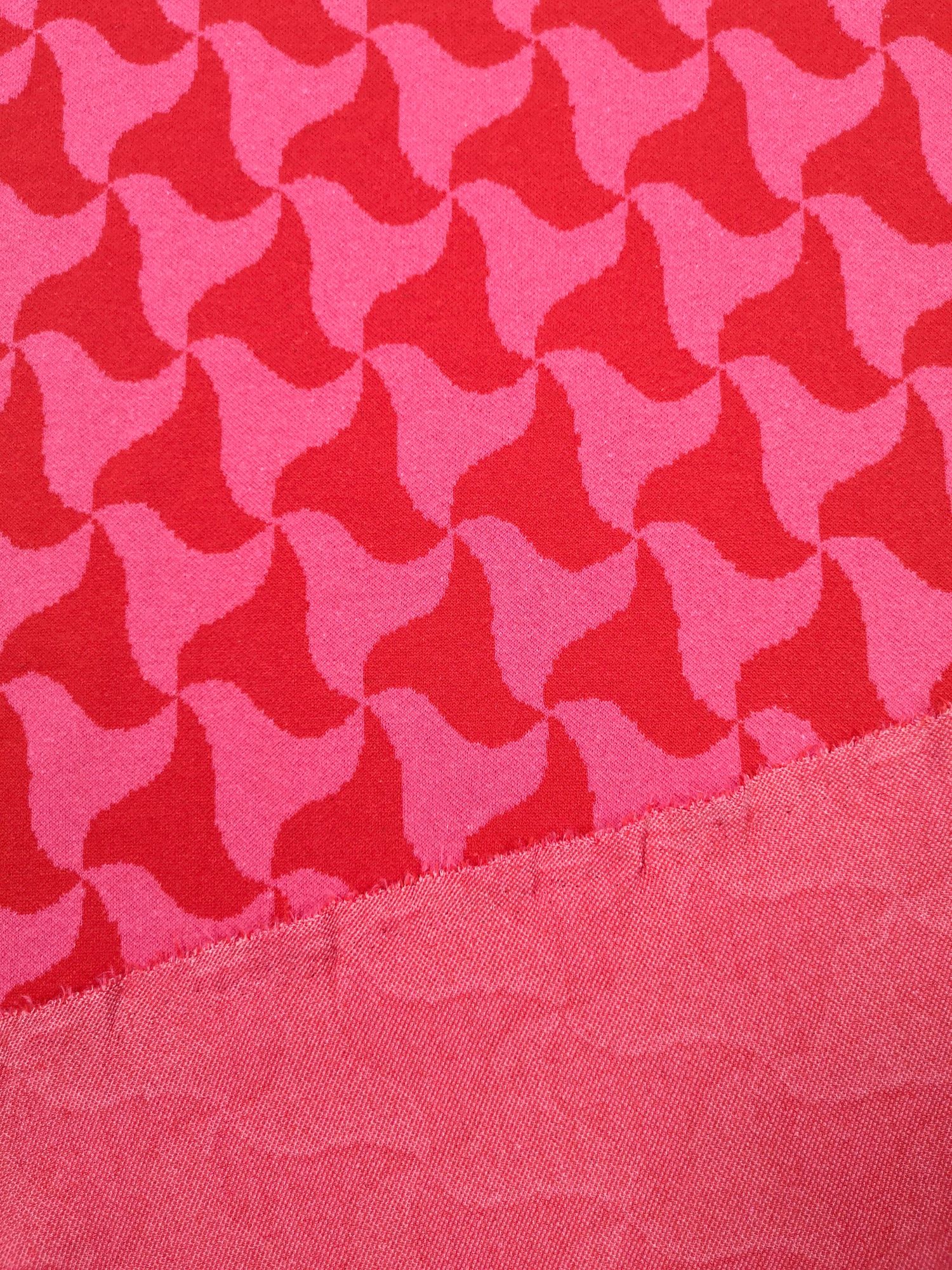 Röd/rosa jacquard - 3