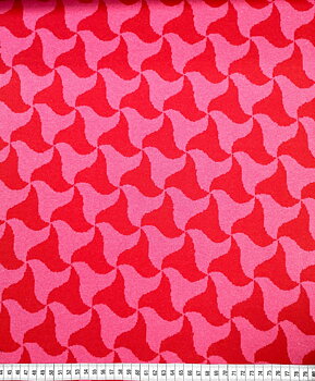 Röd/rosa jacquard