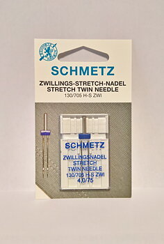 Symaskinsnål Tvillingnål Stretch - 1-pack