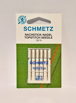 Symaskinsnål Topstich 80 - 5-pack