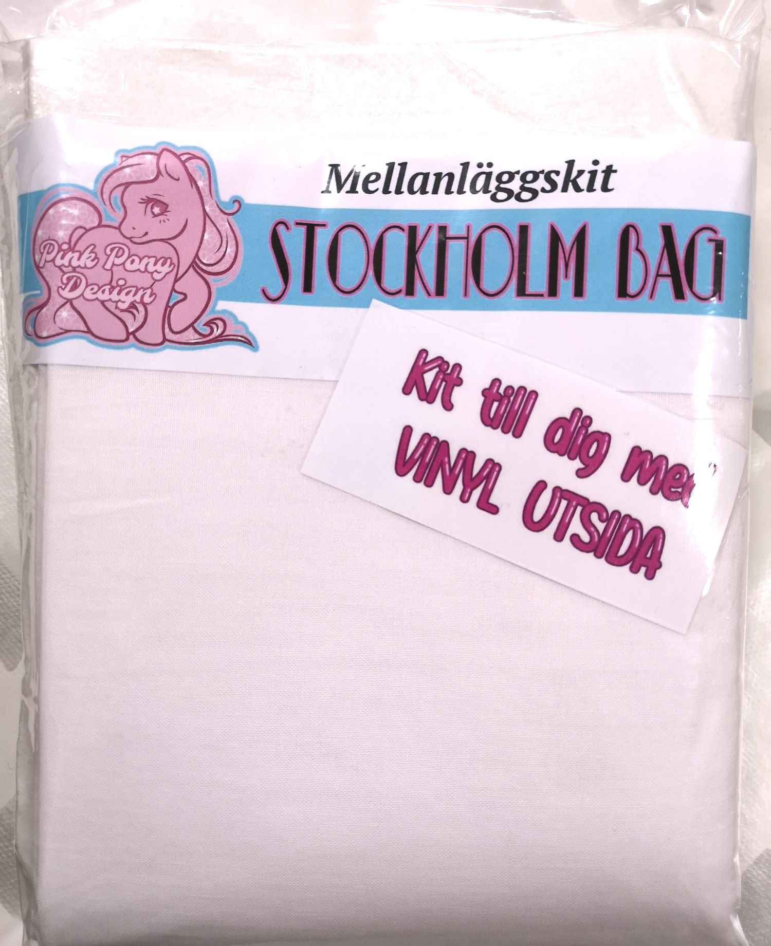 Stockholm Bag - mellanläggskit när du syr utsidan i vinyl