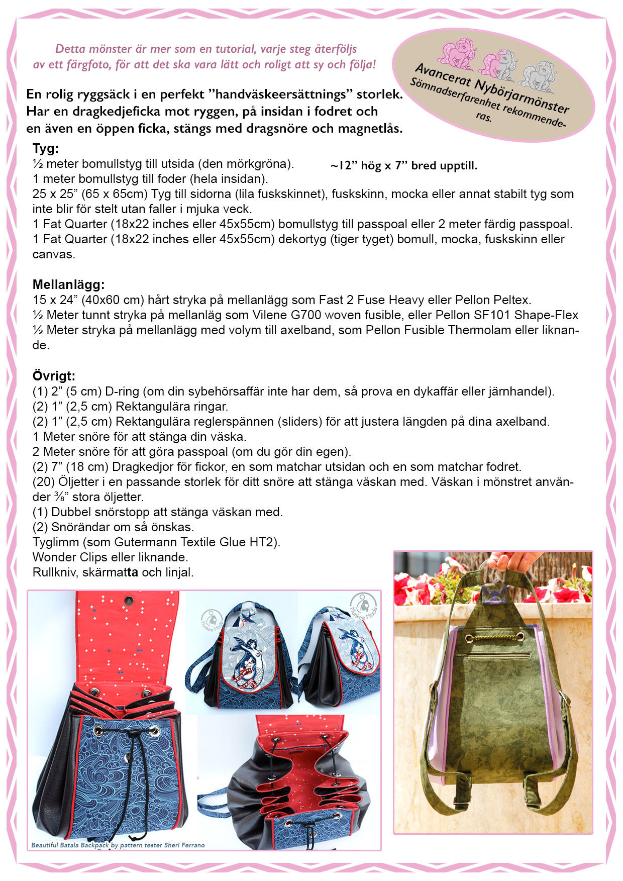 Batala Backpack - Pappersmönster - 3