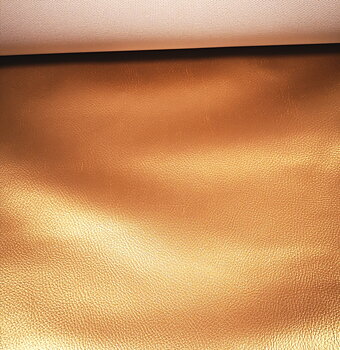 Vinyl/fuskskinn - mörk guld