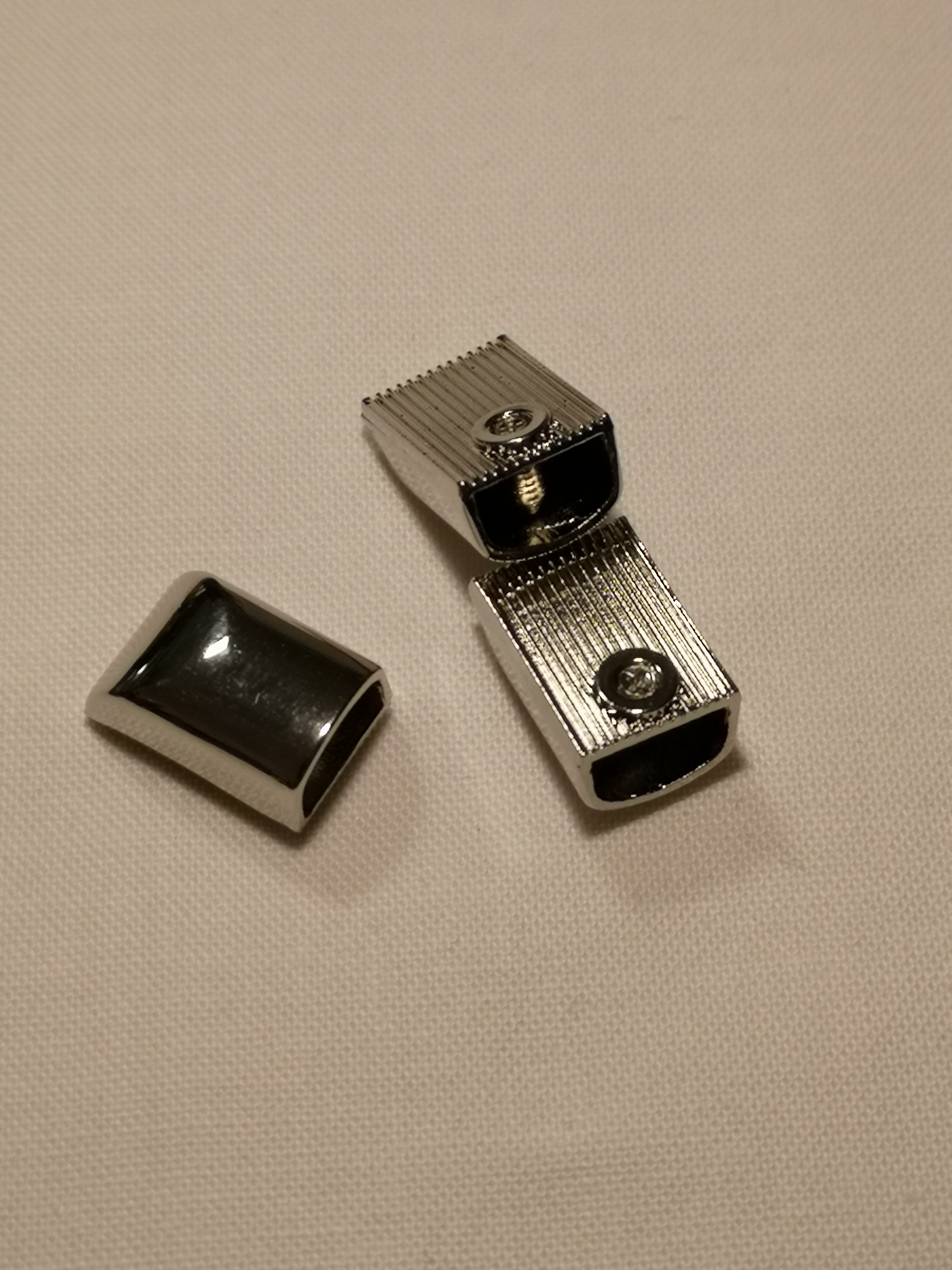 Dragkedjeände i metall - Silver 1-pack