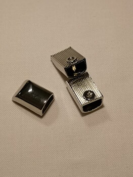 Dragkedjeände i metall - Silver 1-pack