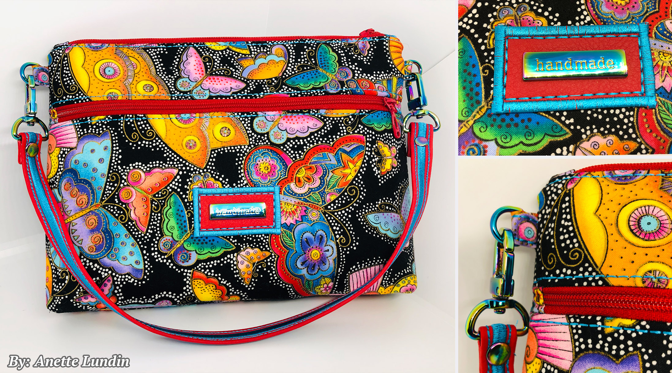 Denver Double Zip Bag - Pappersmönster - 4