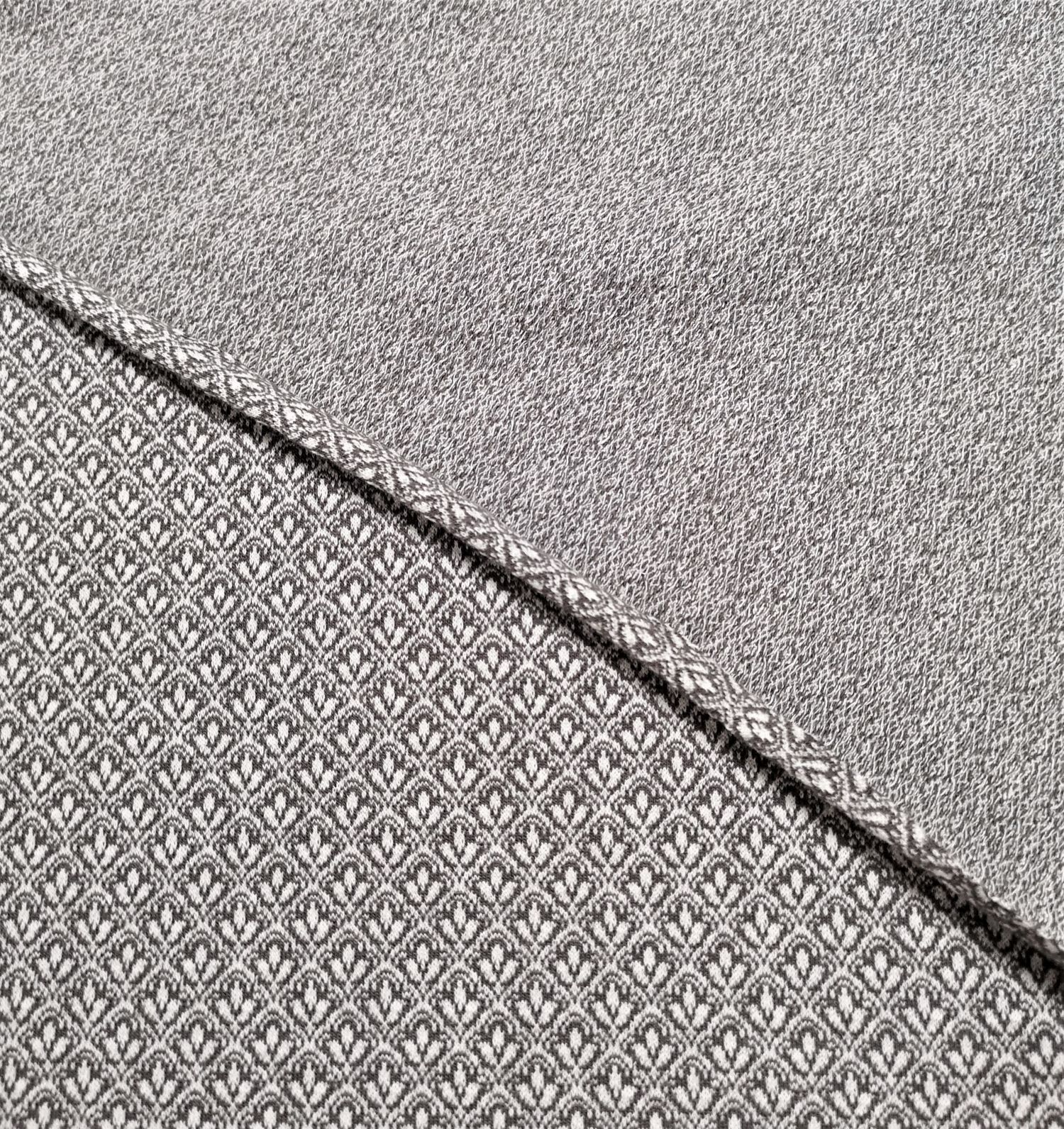 Bomullsjacquard - Grey Ridge - 2
