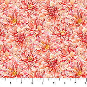 Morning Blossom - Dahlia Toss - Coral