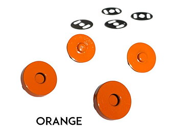 Magnetic Snaps - Magnetlås 2 pack - Orange