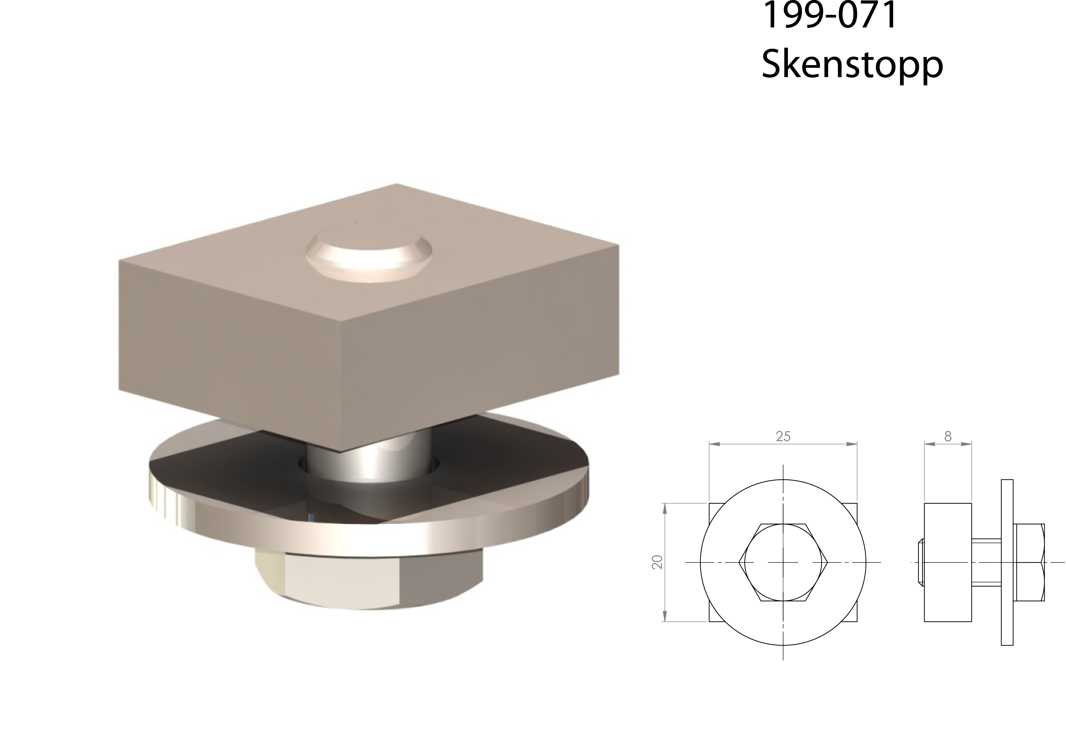 Komplett skensystem P100 till pvc draperi - 13
