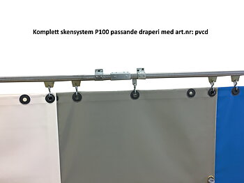 Komplett skensystem P100 till pvc draperi