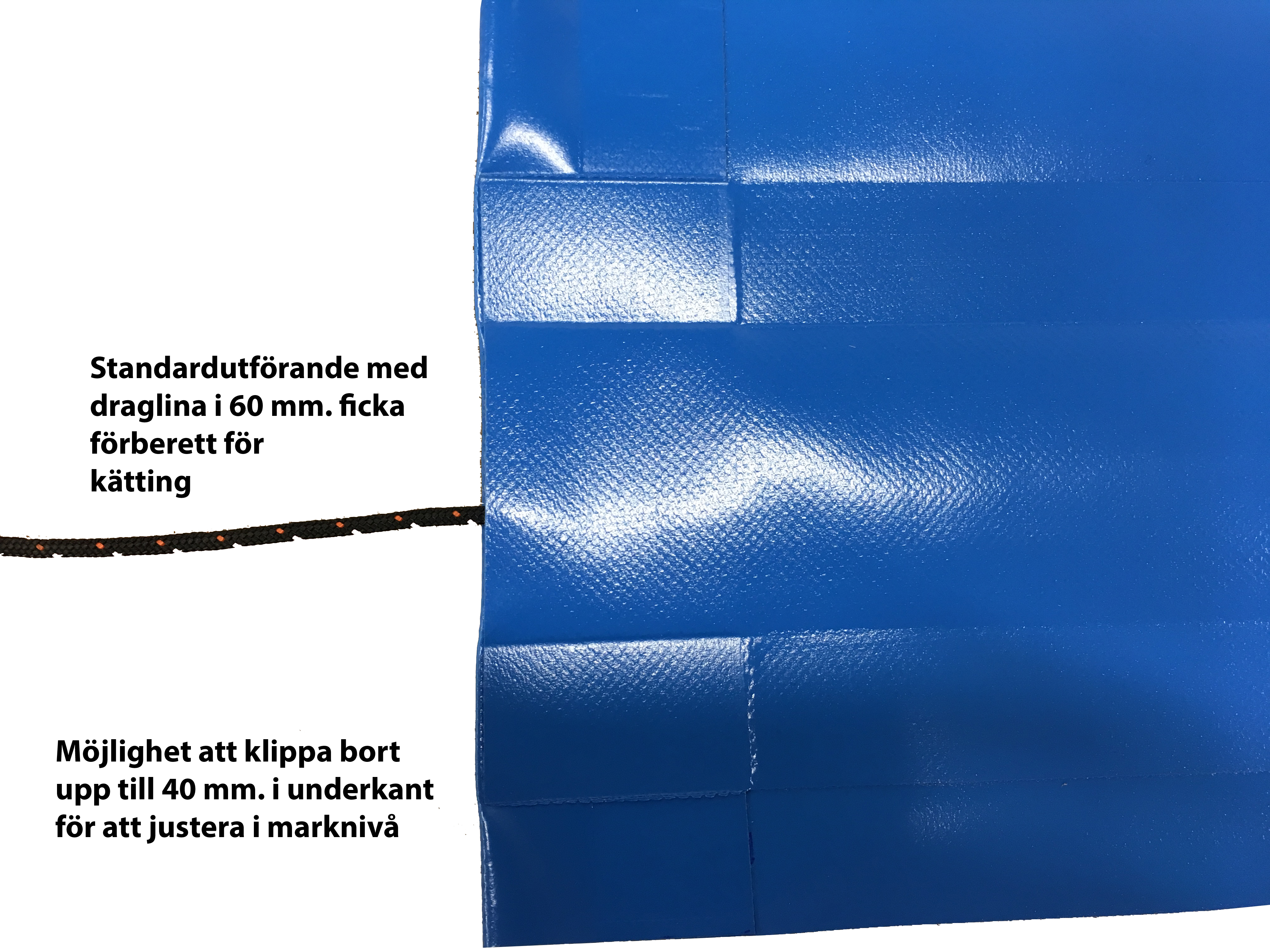 Tyngdkätting tillval draperi upp till 150 cm