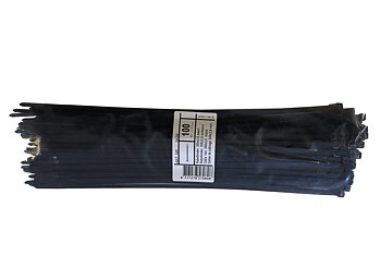 100-pack buntband 300x3,6 mm, svart