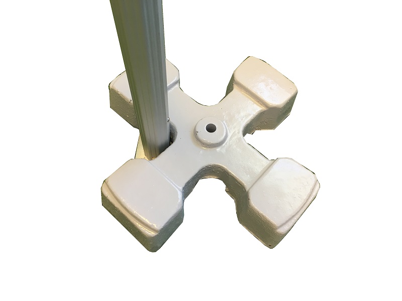 SB15 fotplatta stål, 15 kg