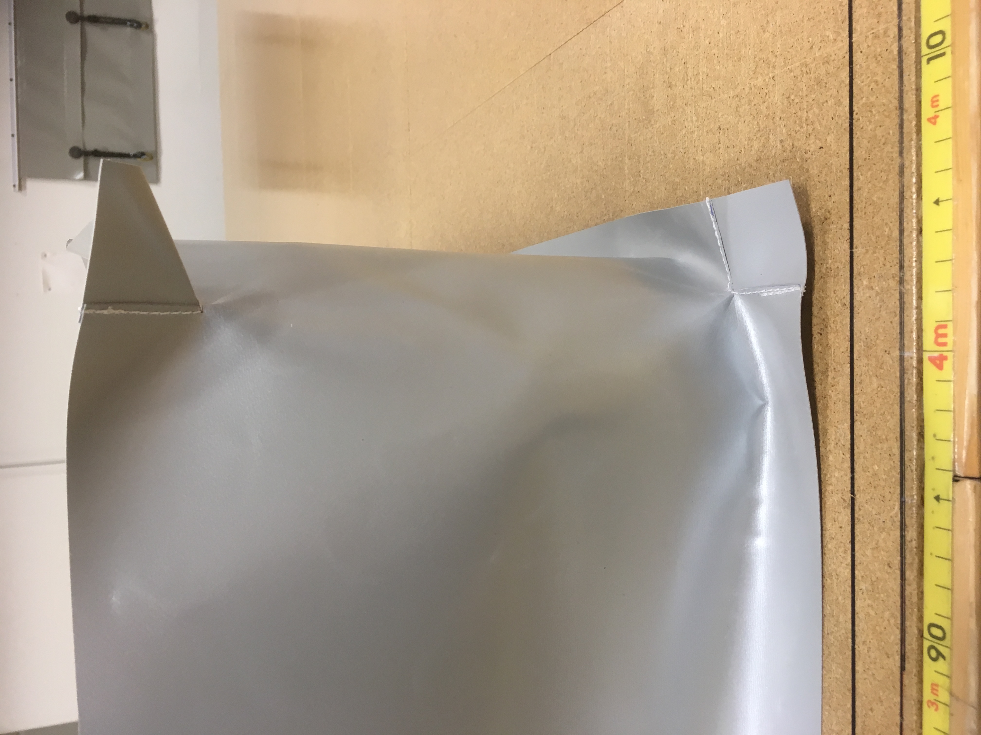 Rektangulär stos i pvc med fläns