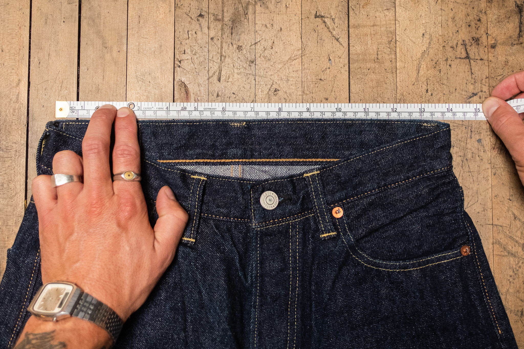 Waist Across measurement guide