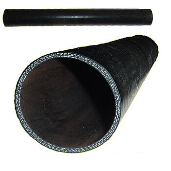 Silikonslang Svart Rak 48mm