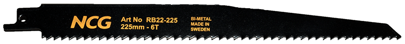 Tigersågblad Bi-metall 225x22x1,6mm-6T