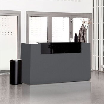(1)Receptionsdisk DNA Antracit, 1730/2600 mm, höj och sänkbar