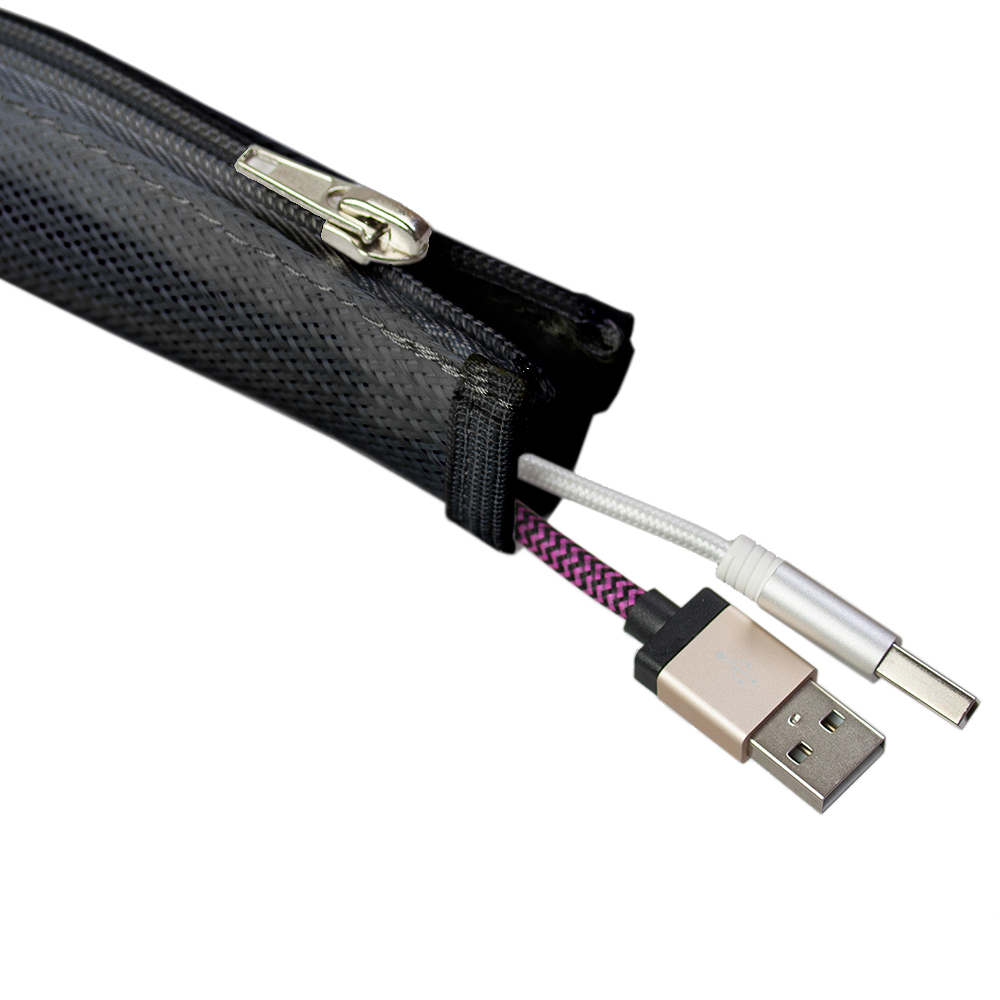 Axessline Cable Cover Ø20 mm (Blixtlås), 1.5 m - 2