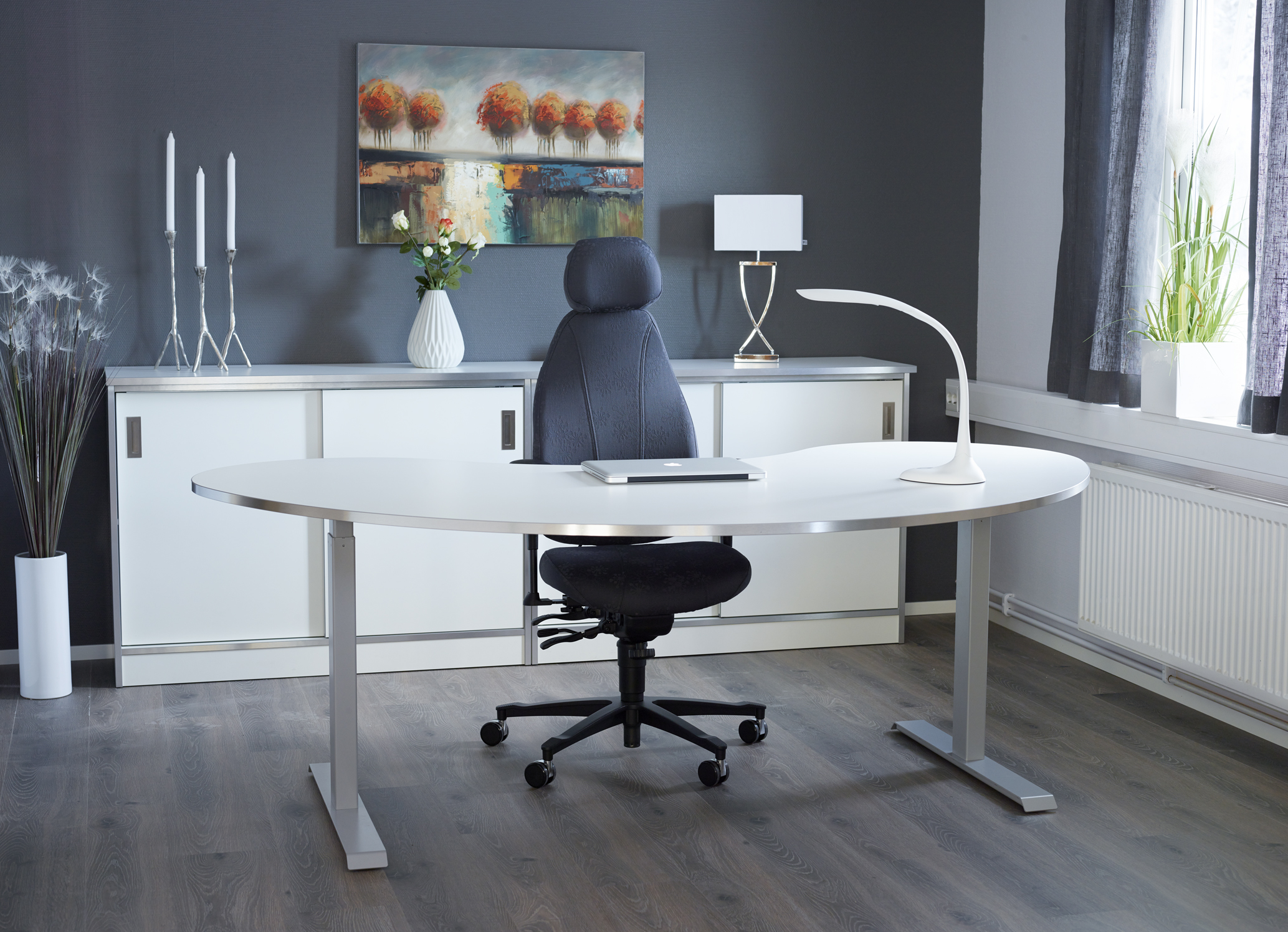 Arbetsplats med skrivbord Palett