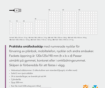 Småfacksskåp