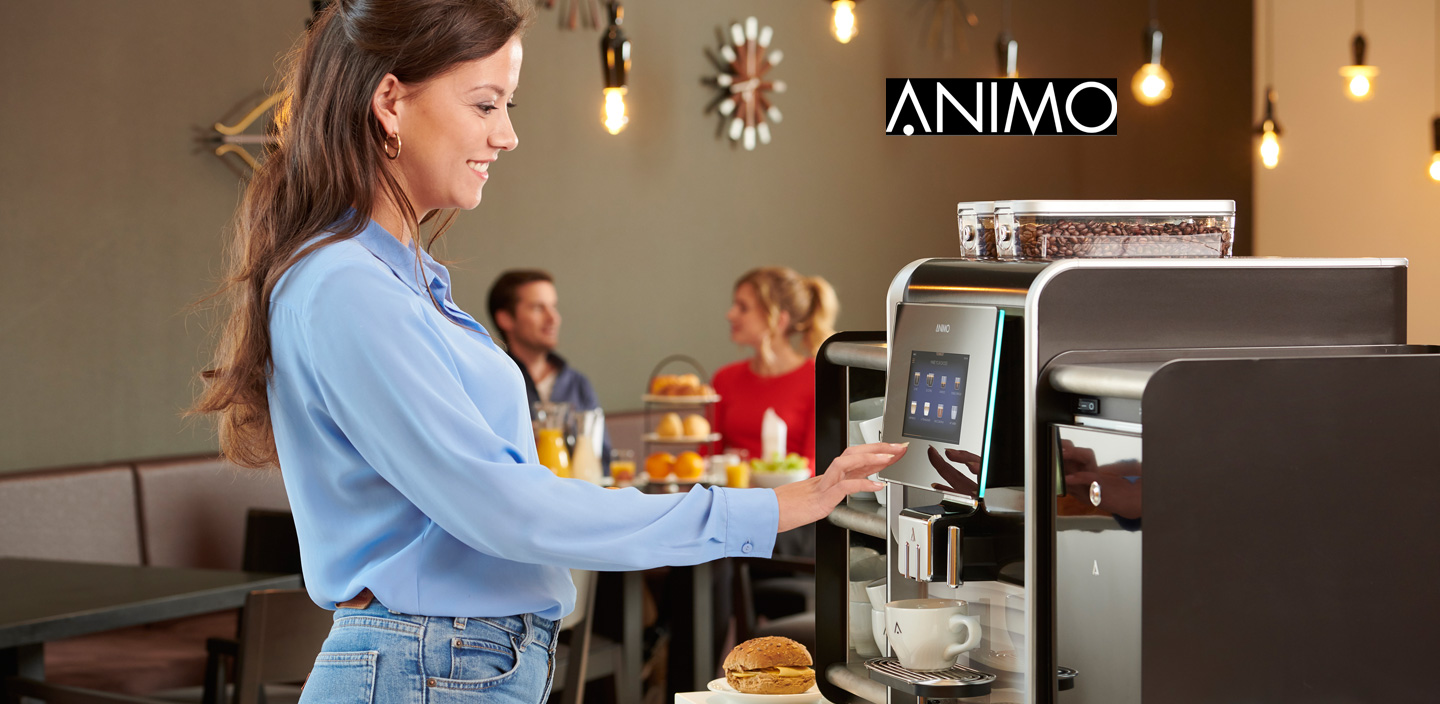 Nyhet! Kaffemaskiner från Animo Ett riktigt gott kaffe kräver en perfekt harmoni av kompetens och bra råvaror. Välj en beprövad kaffehantering utan att kompromissa med teknik, service eller smakupplevelser.