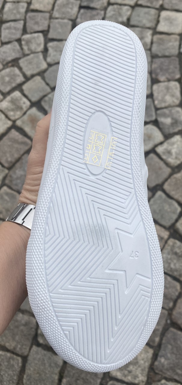 Sneakers med skaft från Charlotte of Sweden, jeans/brandy - 4