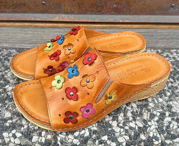 Slip in med blommor från Rosa Negra, orange