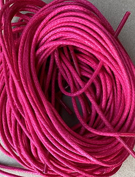 Skosnören runda 140 cm, cerise