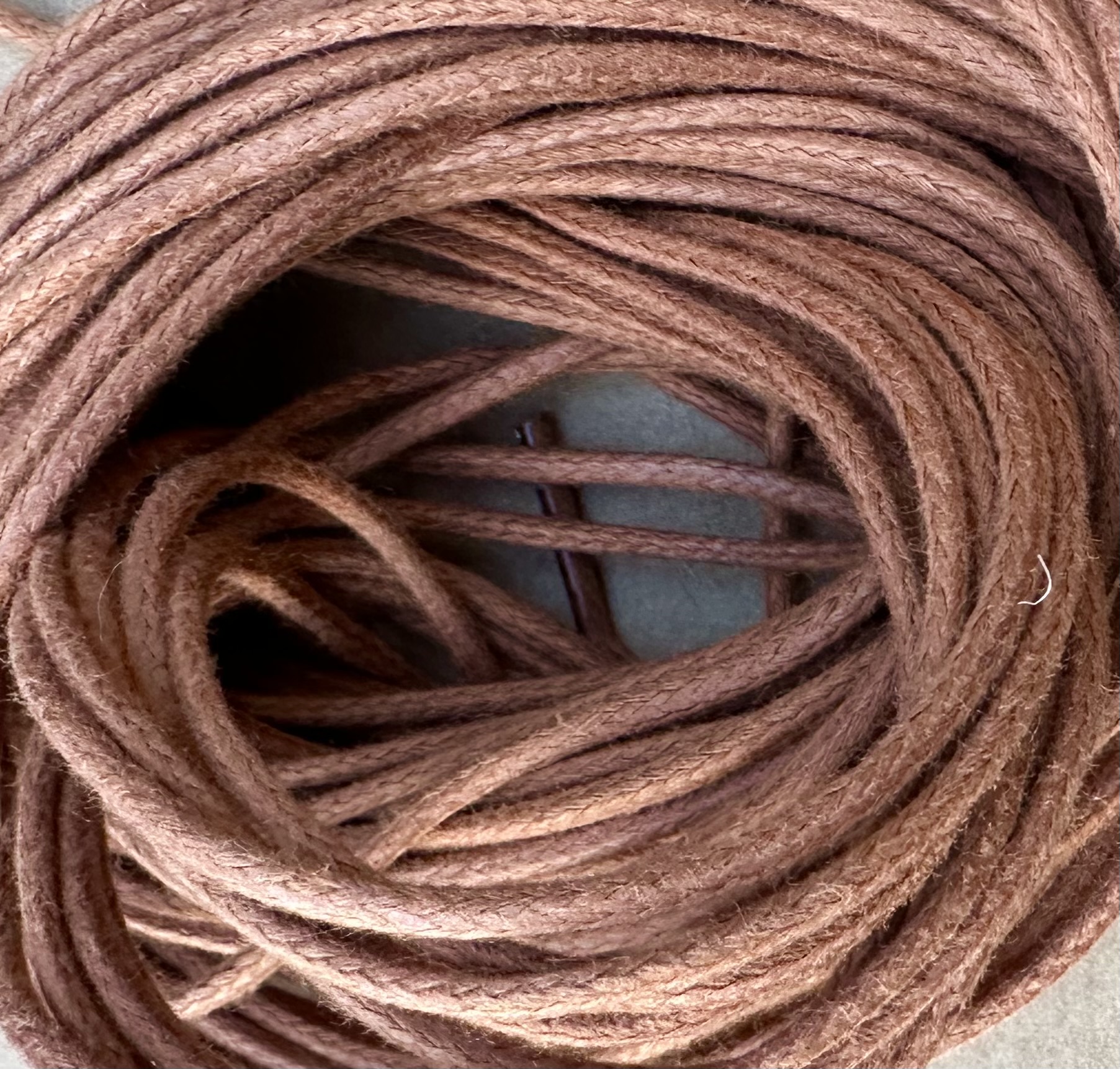 Skosnören runda 140 cm, cognac