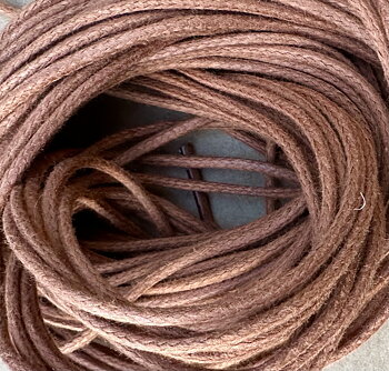 Skosnören runda 140 cm, cognac