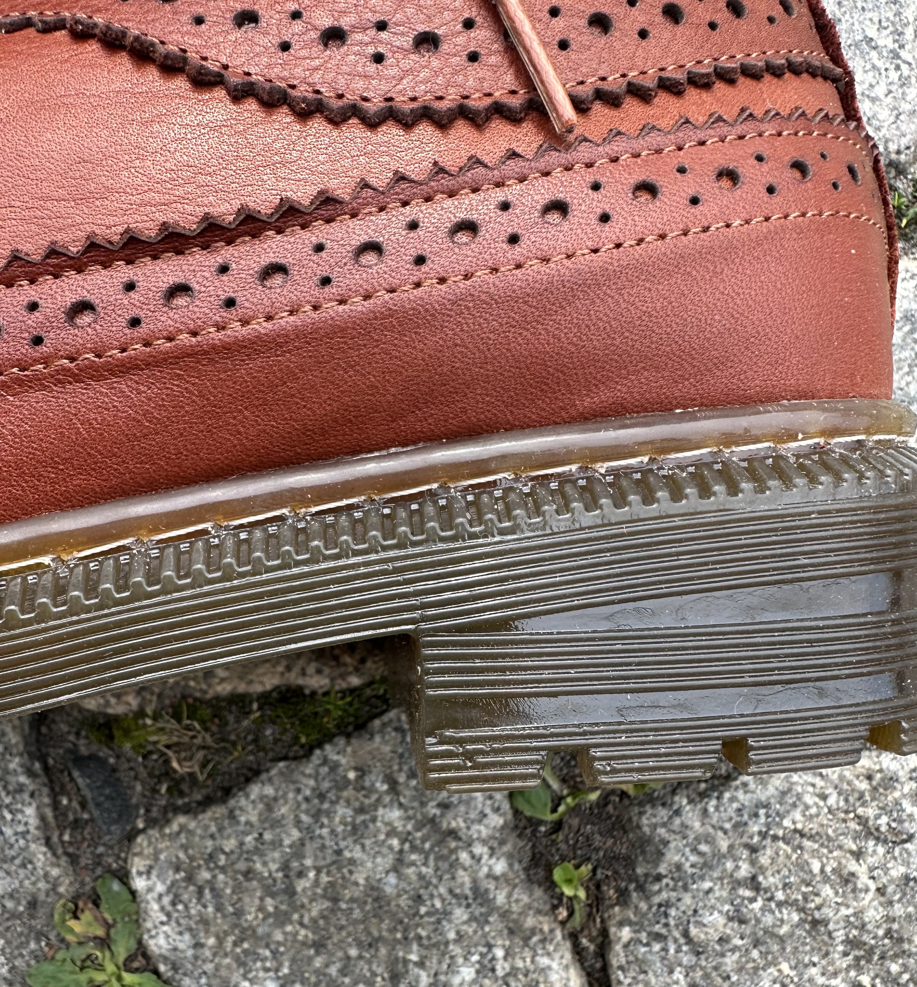 Coola snörskor med brogues från Charlotte of Sweden, petrol - 5