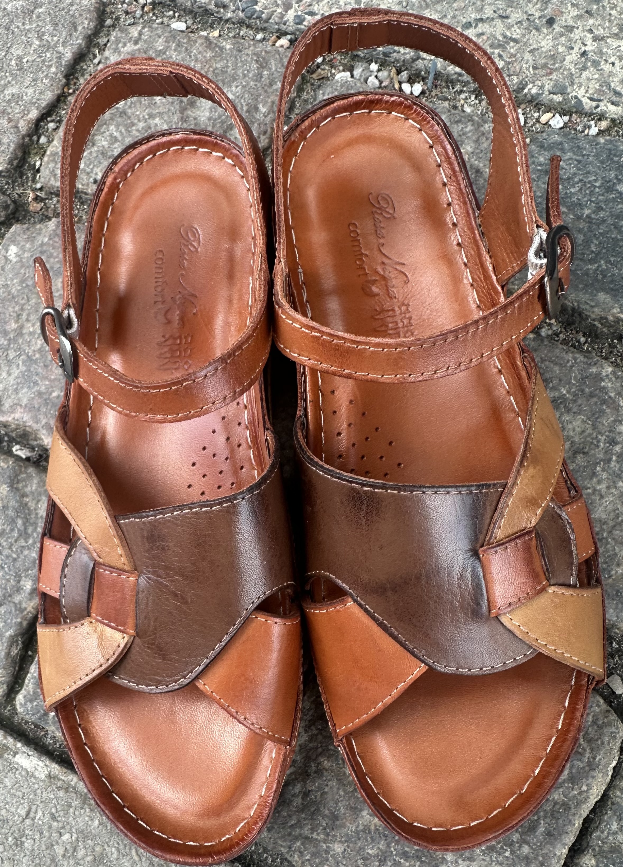 Sandaler i skinn från  Rosa Negra Comfort, brown/multi - 2