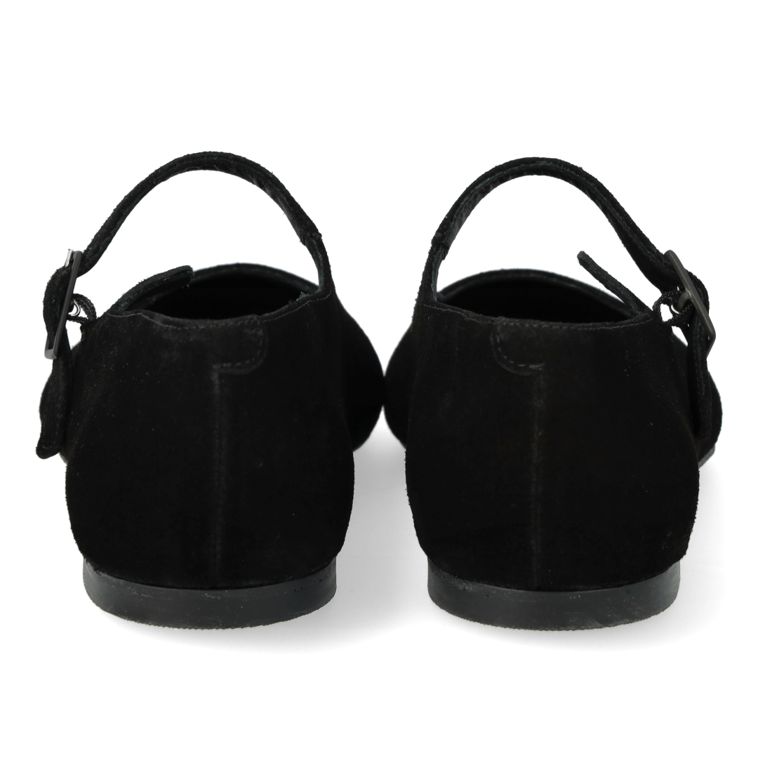 Mary Jane  ballerina från Angulus i nubuck-svart - 5