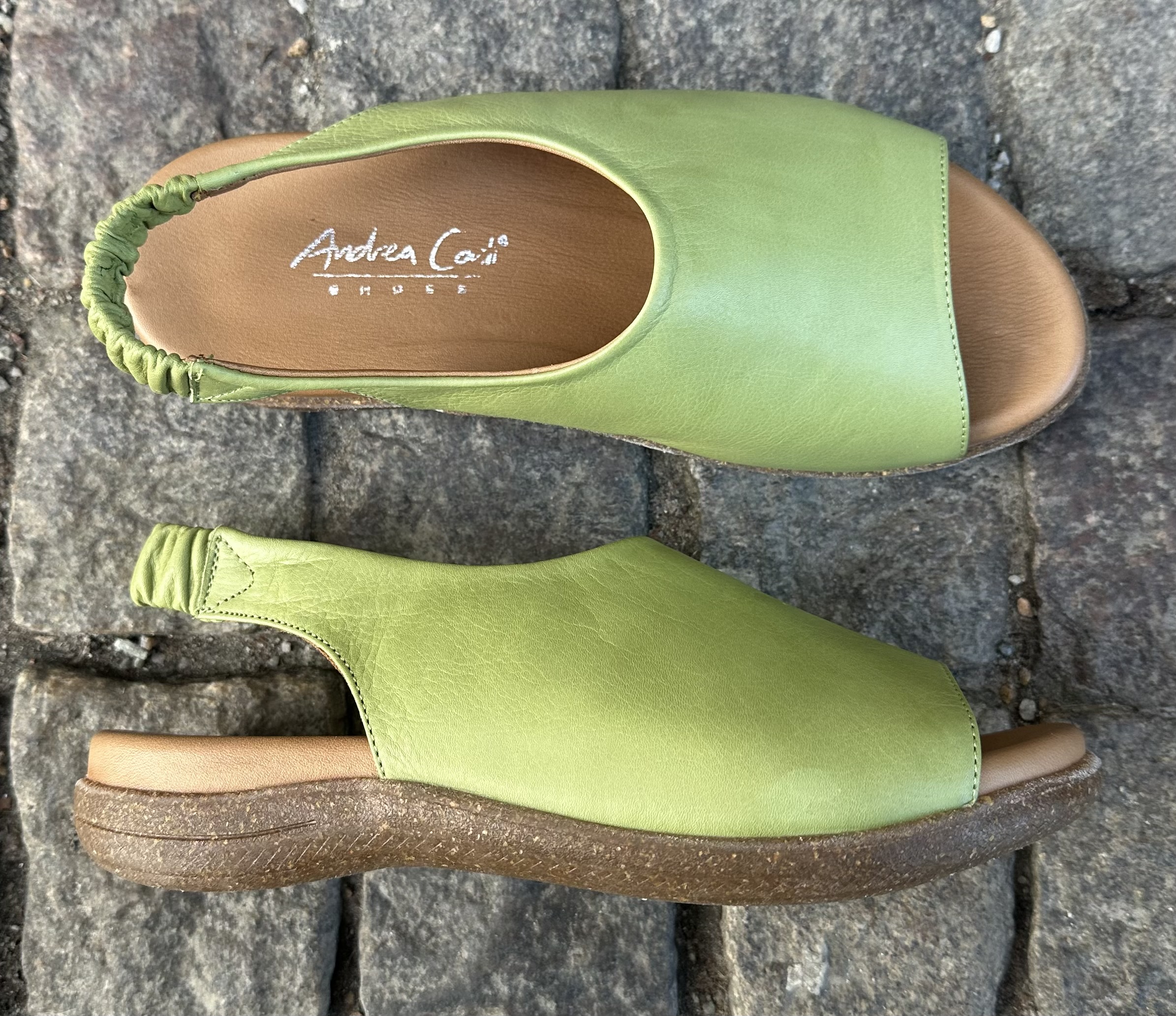 Sköna sandaler från Andrea Conti, kiwi - 2