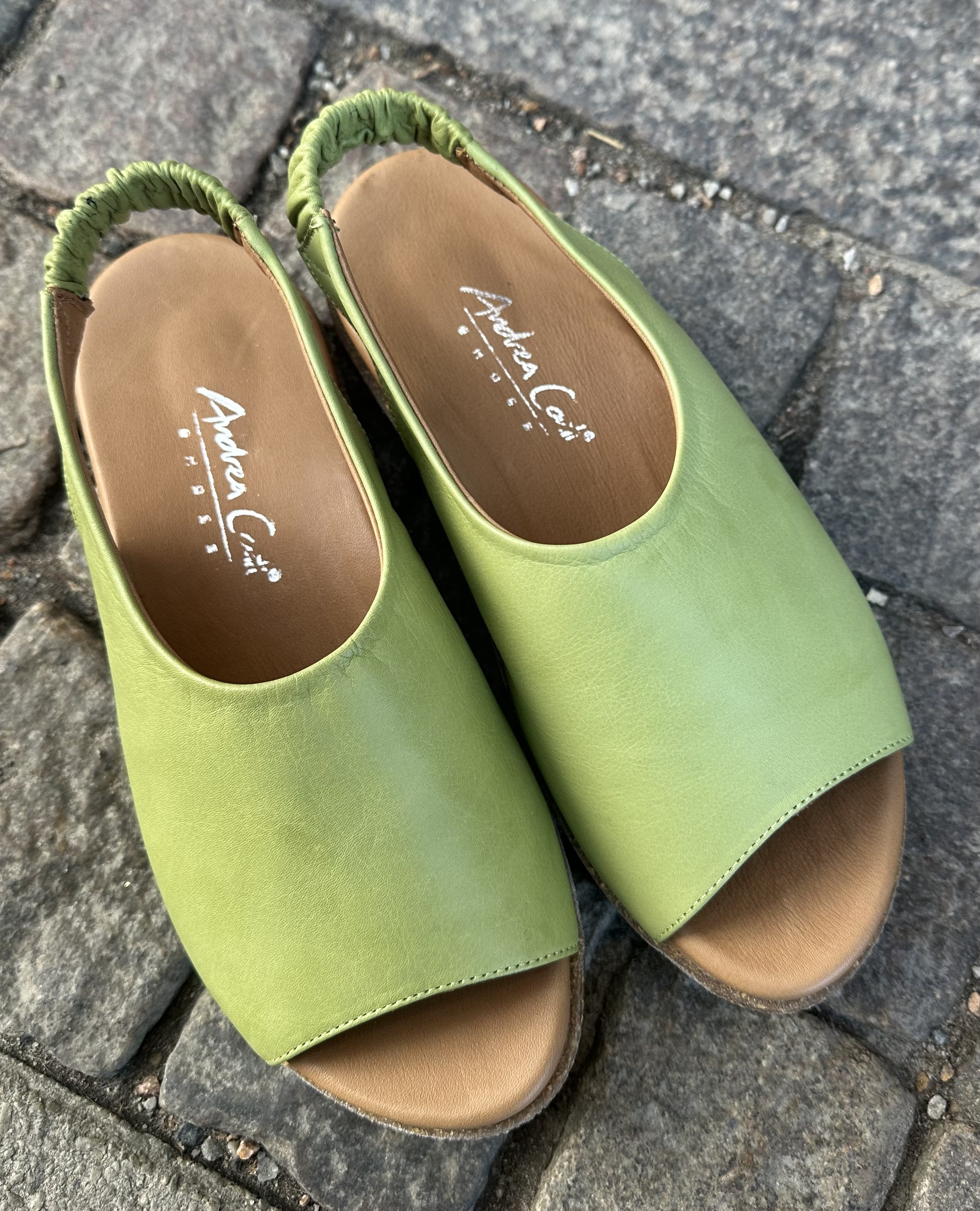 Sköna sandaler från Andrea Conti, kiwi - 3