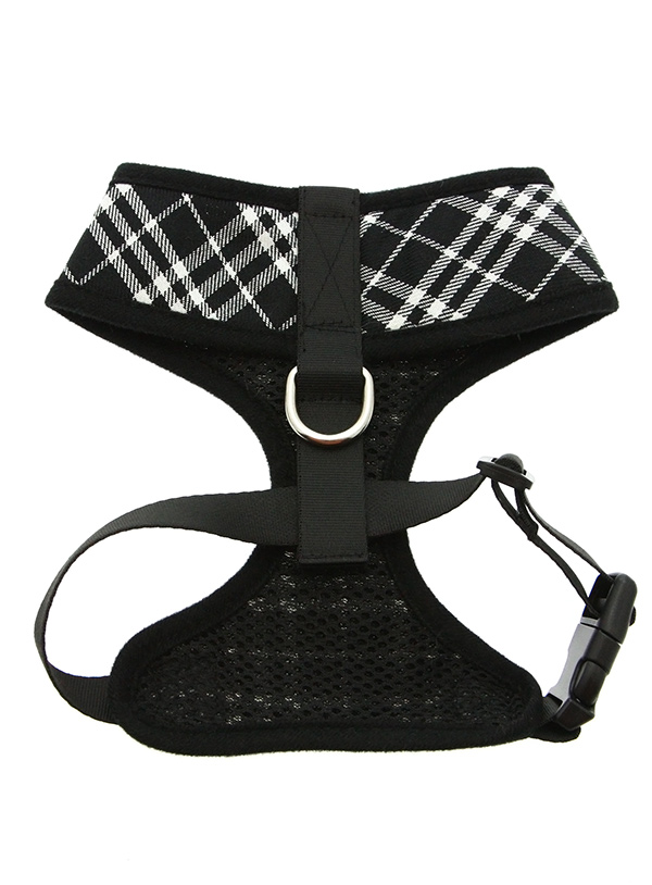 Urban Pup Black & White Tartan Sele Svart/Vit X-Large - 2