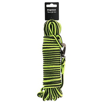Dogman Flätad Spårlina Iris 15 Meter Grön