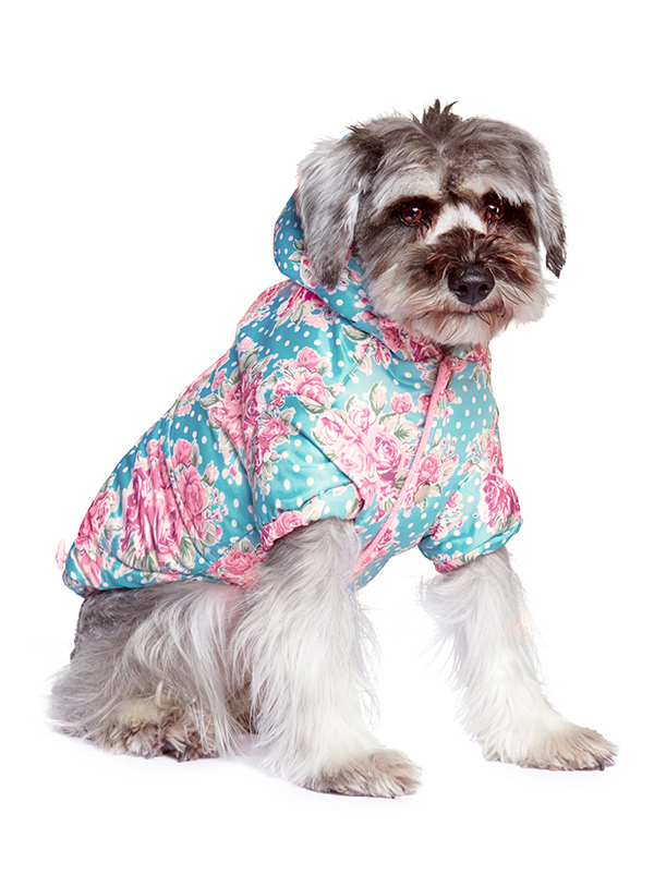 Urban Pup Vintage Rose Quiltad Hundjacka  - 3