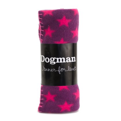 Dogman Fleecefilt Star Lila 100x70cm - 2