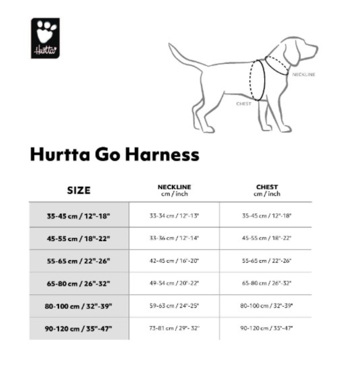 Hurtta Go Sele Storm Grey 55-65cm - 4
